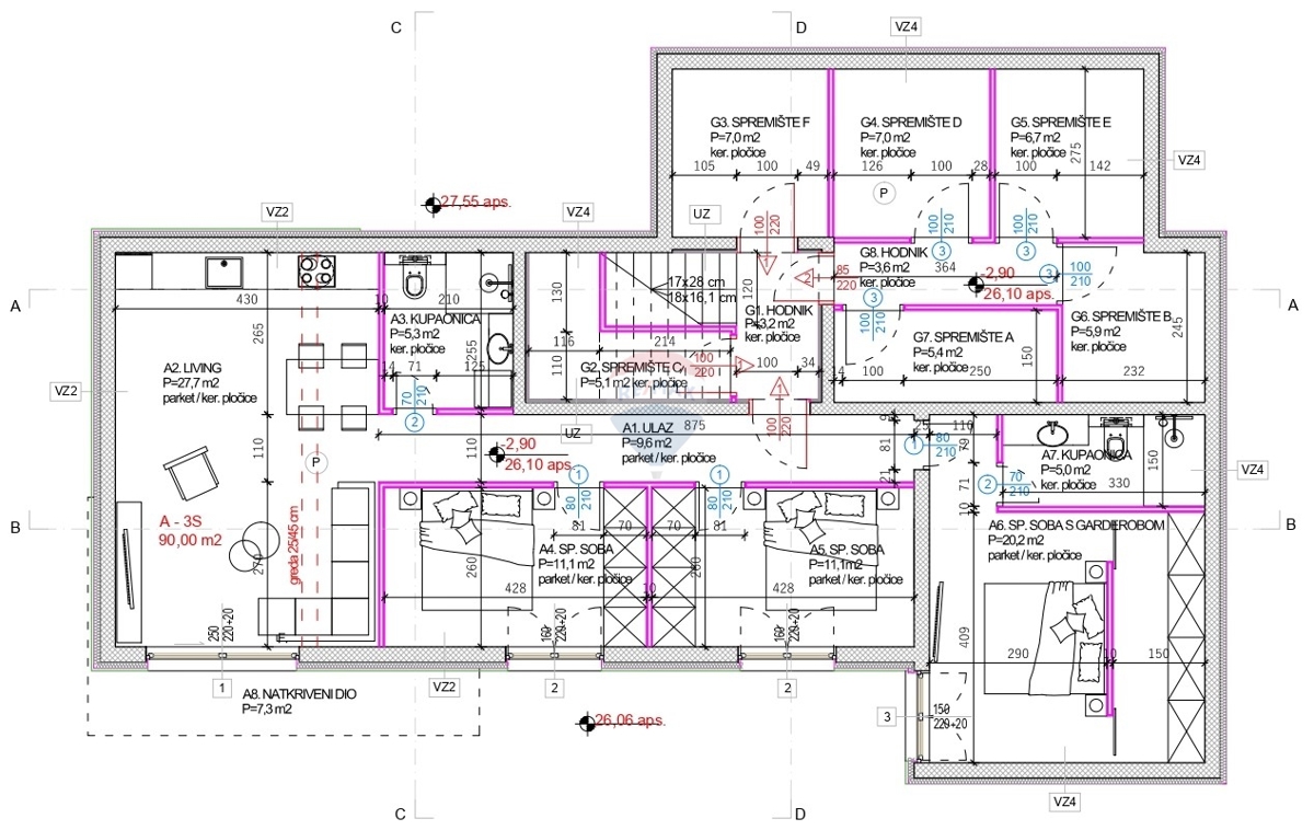 Appartamento di lusso con piscina-Stivašnica, Rogoznica