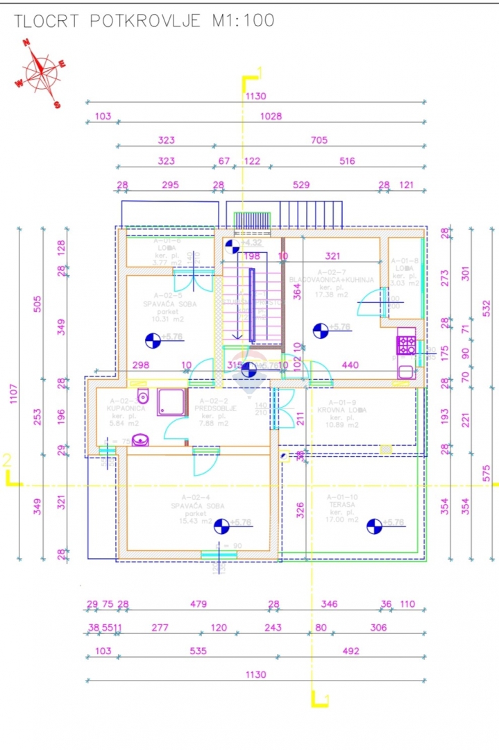 Appartamento Tribunj, 70m2