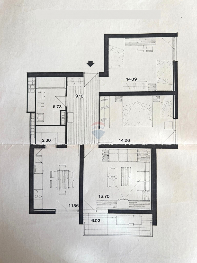 Appartamento Grad, Šibenik, 79,03m2