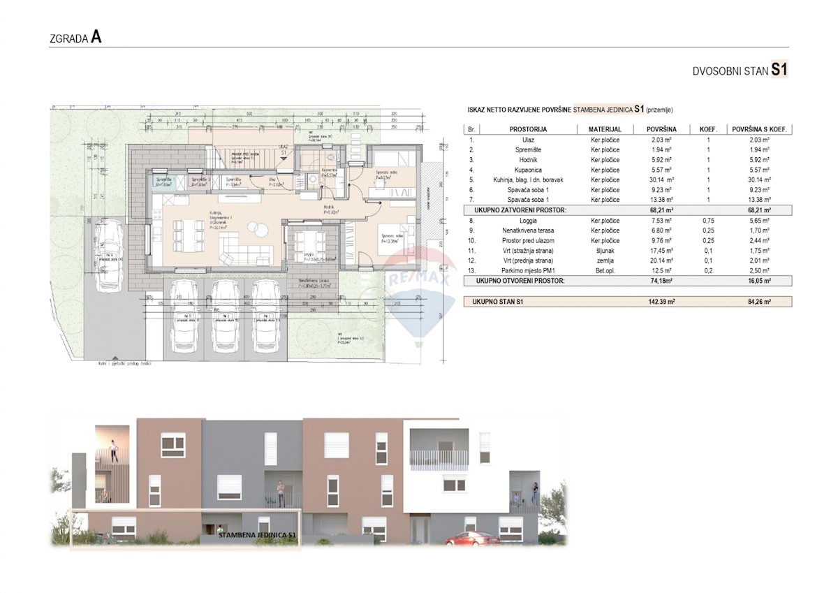 Appartamento Brodarica, Šibenik - Okolica, 84,26m2