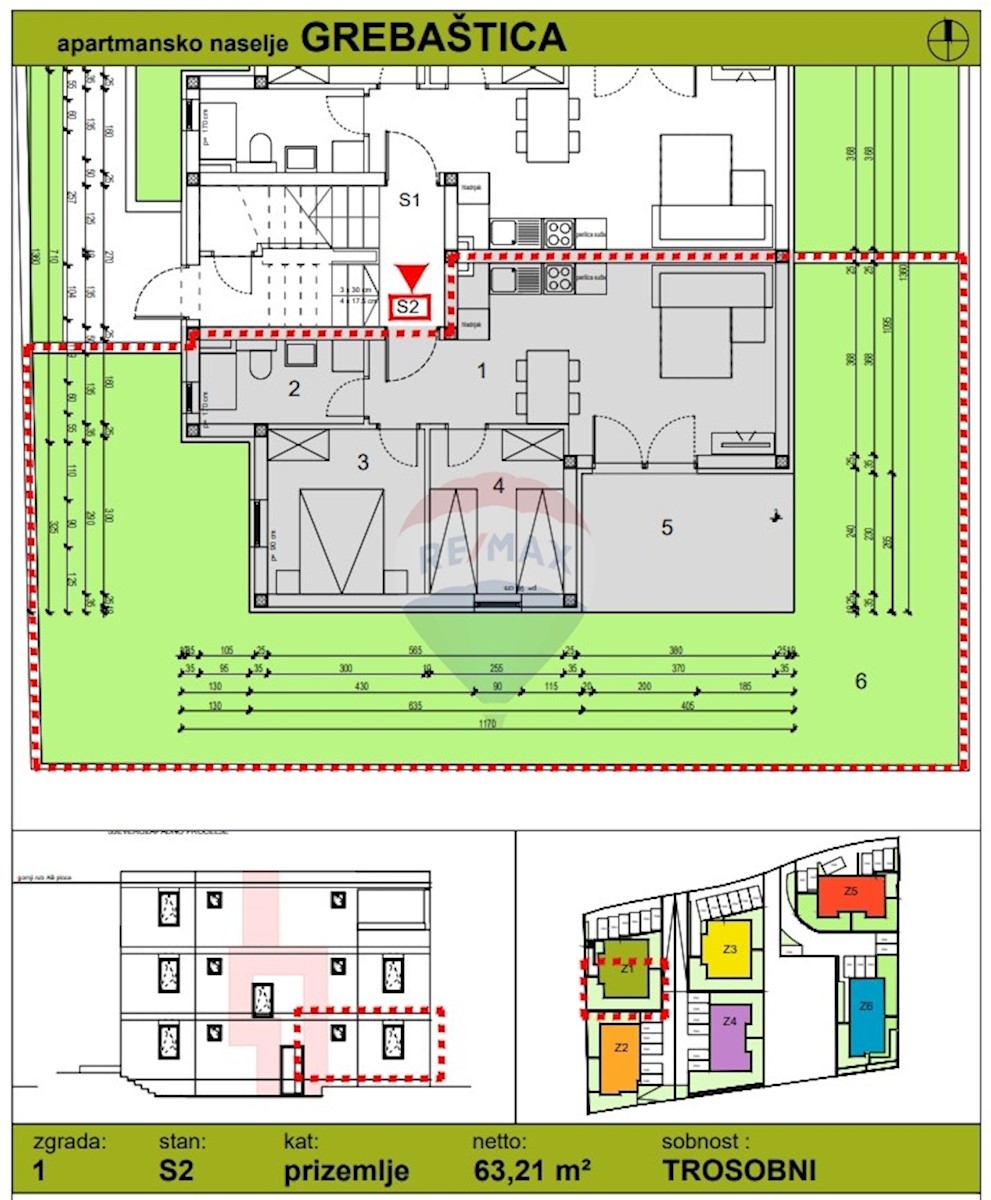 Appartamento Grebaštica, Šibenik - Okolica, 63,21m2