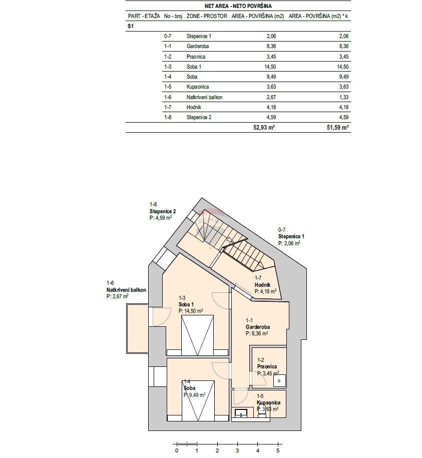 Esclusivo appartamento a due piani con terrazza sul tetto nel centro di Sebenico!