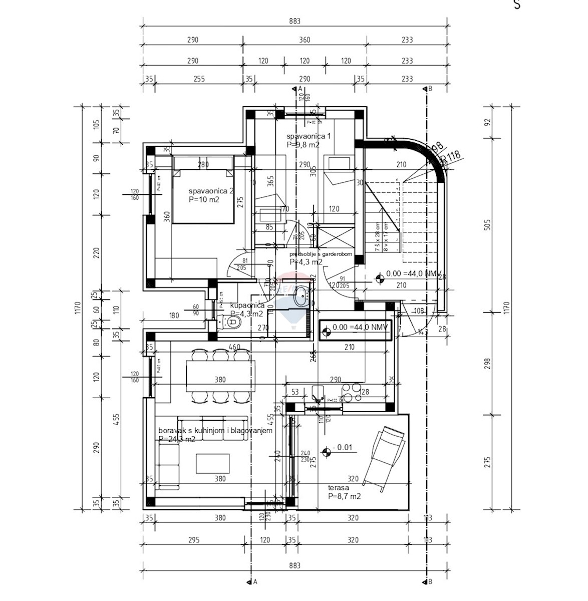 Terreno Vodice, 437m2