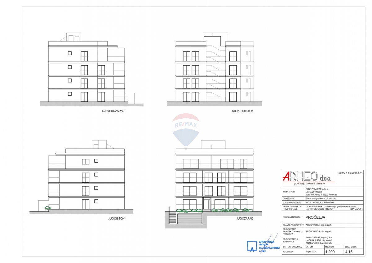 Appartamento di lusso al primo piano, 74 m2, Primošten