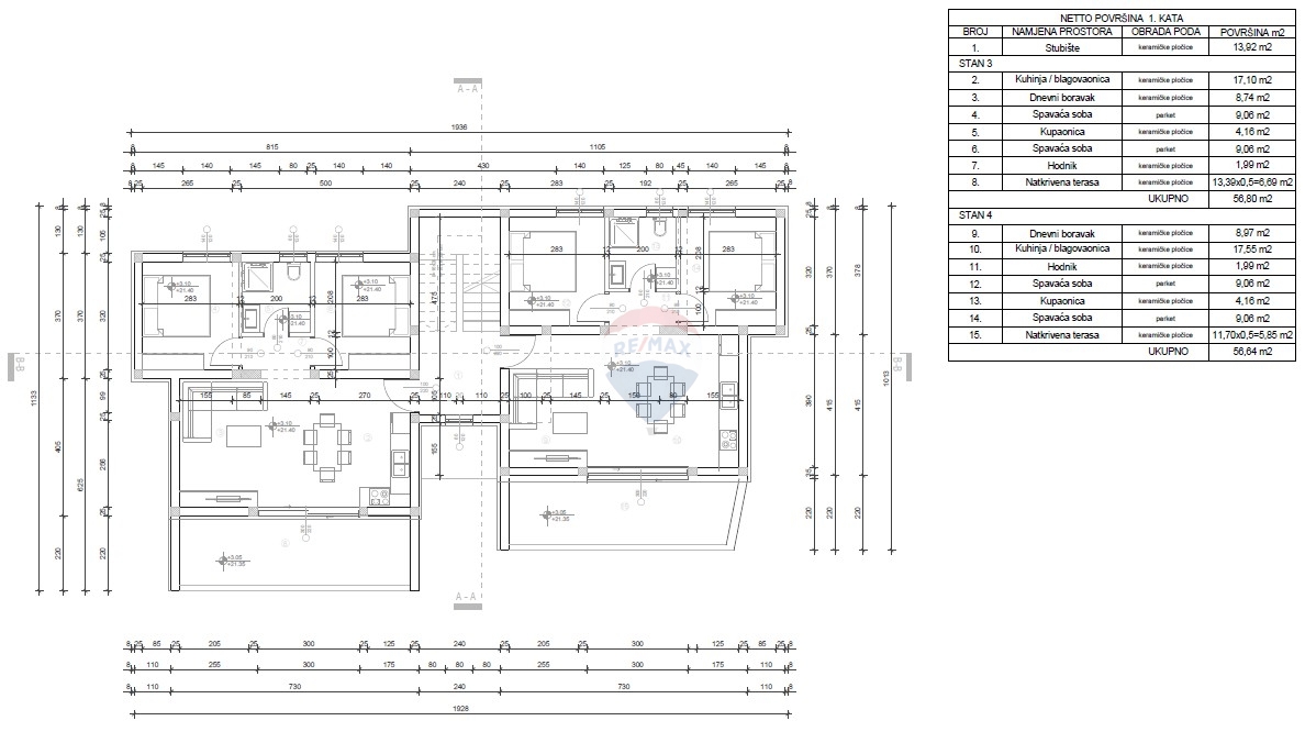 Appartamento Vodice, 73,24m2