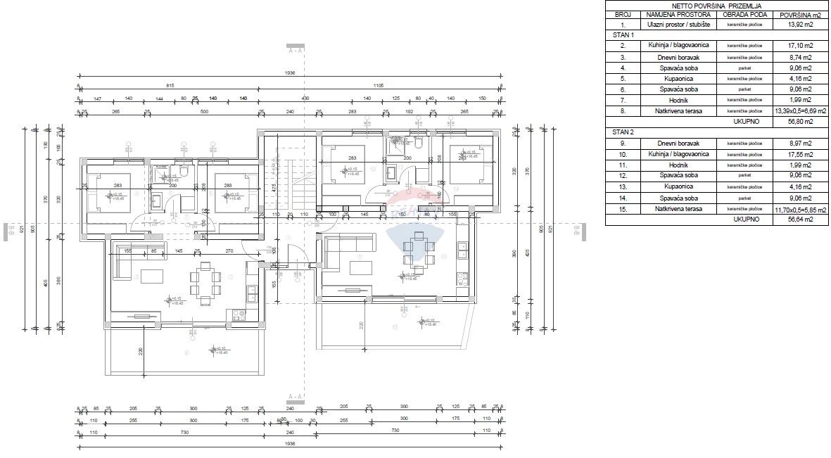 Appartamento Vodice, 73,24m2