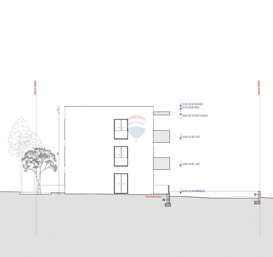 Appartamento con una camera da letto, 2° piano, 42 m2, Rogoznica