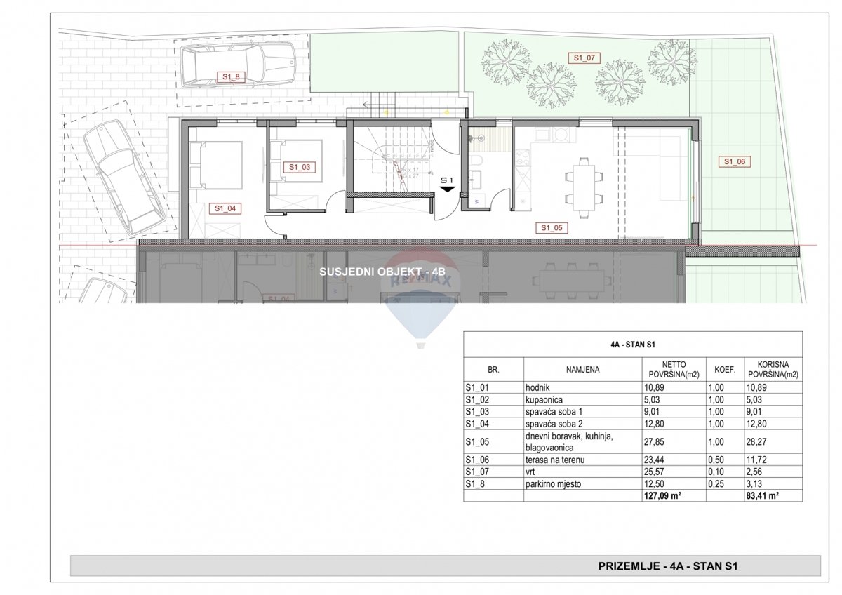 Appartamento Žaborić, Šibenik - Okolica, 83,41m2