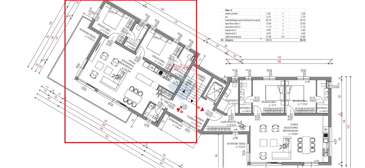 Appartamento Primošten, 109,70m2