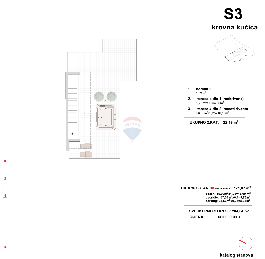 Appartamento Vodice, 204,04m2