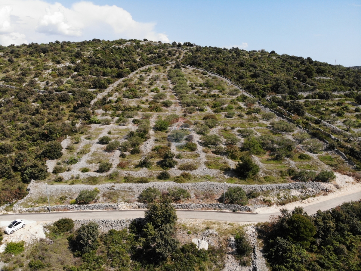 Terreno edificabile con splendida vista mare 8262m2 Ljoljinica, Rogoznica