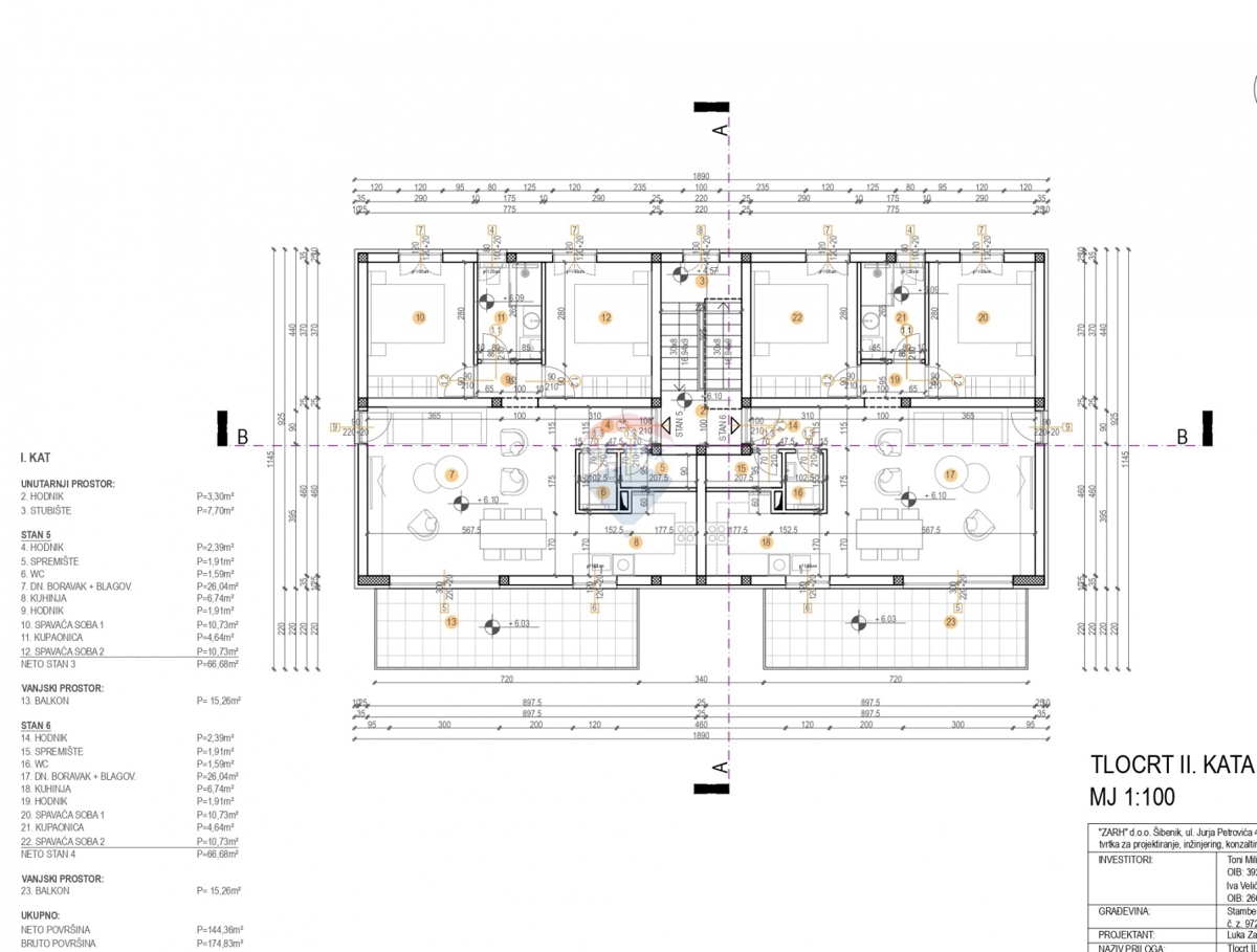 Appartamento con due camere da letto e vista Stivašnica
