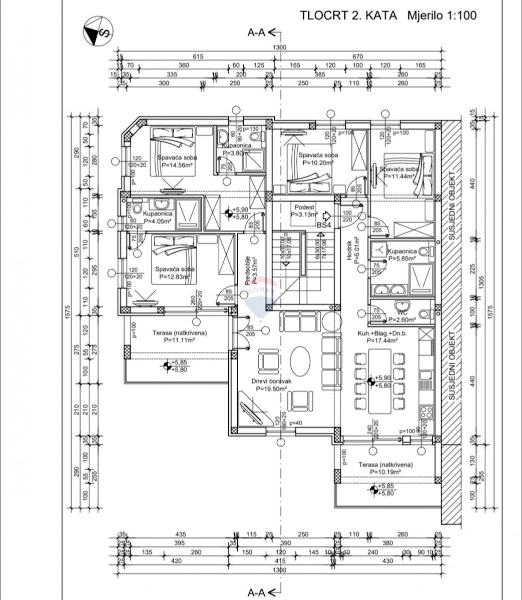 Appartamento Brodarica, Šibenik - Okolica, 132,59m2