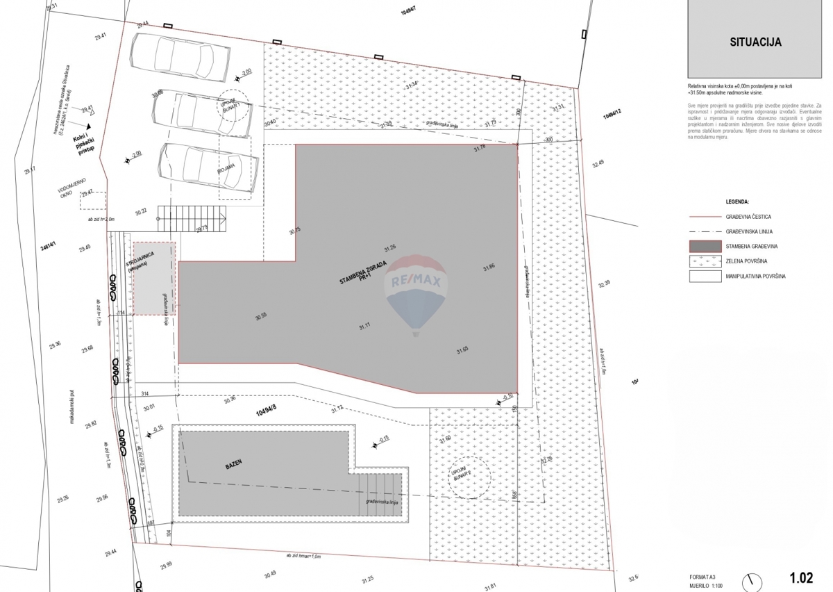 Villa con piscina in costruzione, Stivašnica, Rogoznica