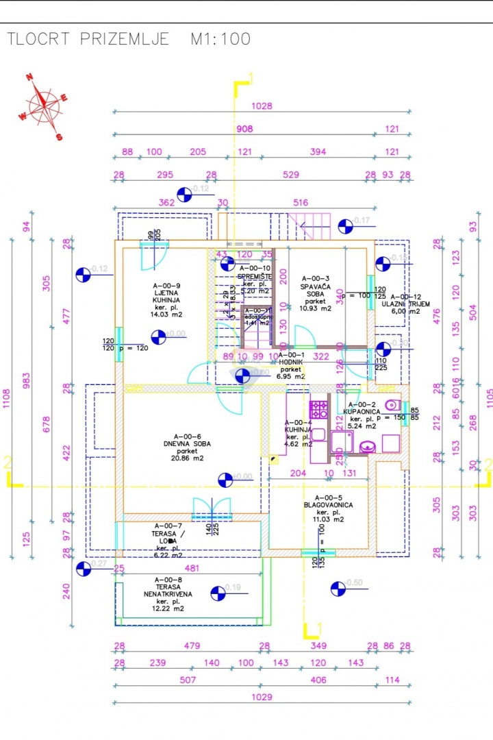 Appartamento Tribunj, 139m2