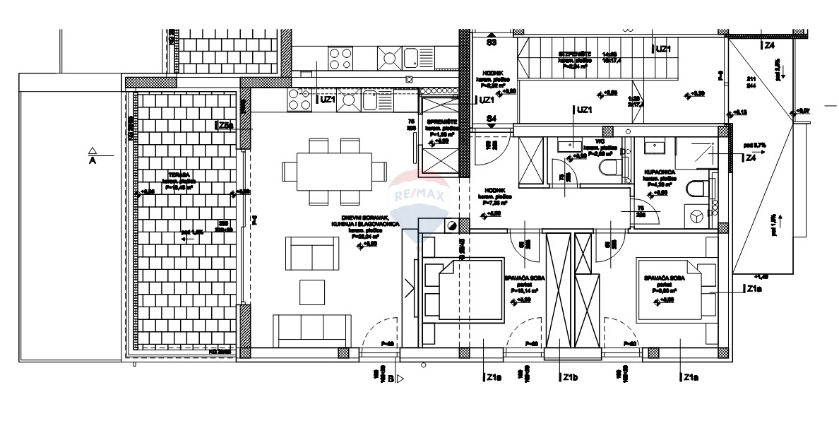 Appartamento Žaborić, Šibenik - Okolica, 70,62m2
