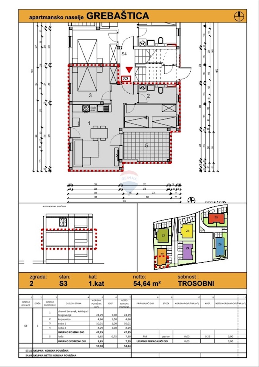 Appartamento Grebaštica, Šibenik - Okolica, 57,77m2