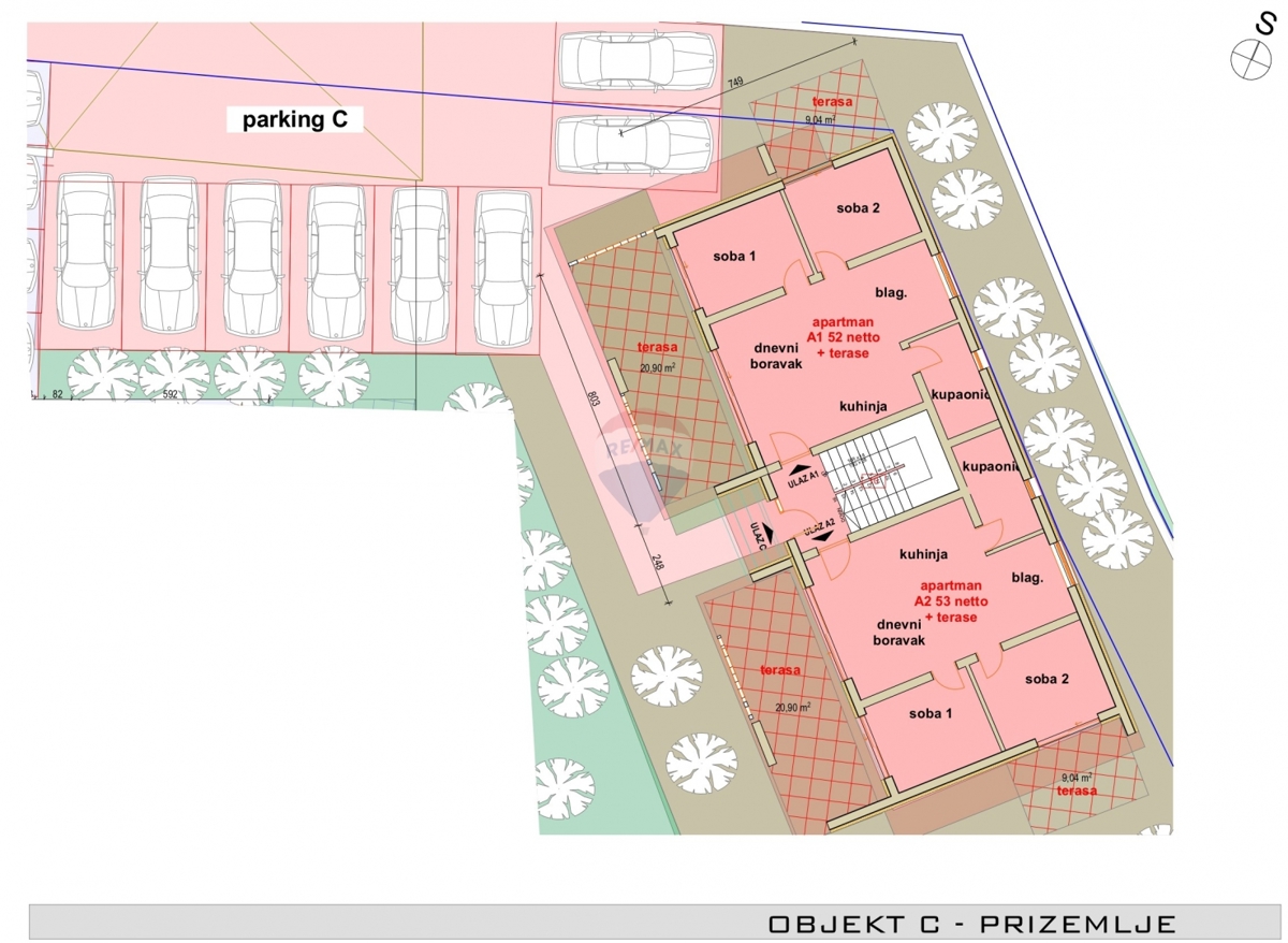 Appartamento Donje Ražine, Šibenik, 67m2