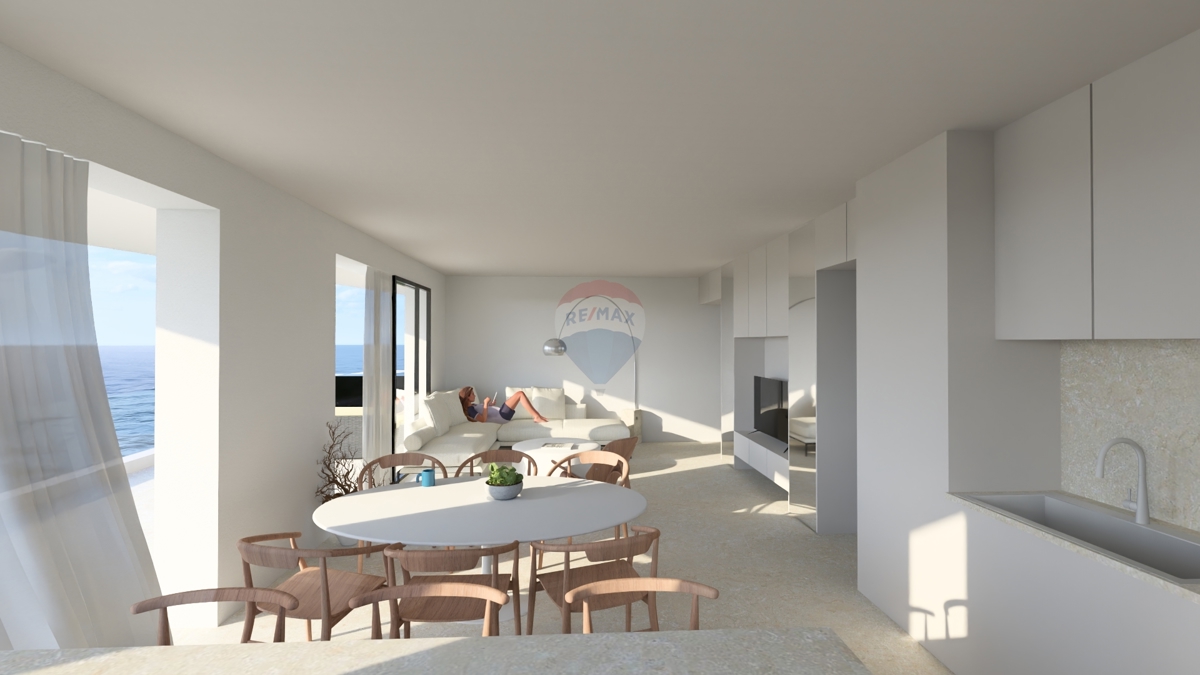 Attico con vista panoramica e terrazza sul tetto, nuova costruzione (D1) - Primošten