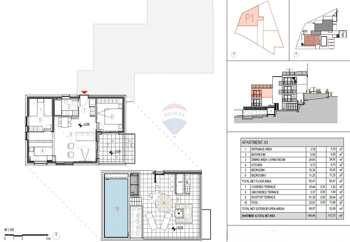 Appartamento di lusso con piscina e terrazza sul tetto (A3) - Primošten