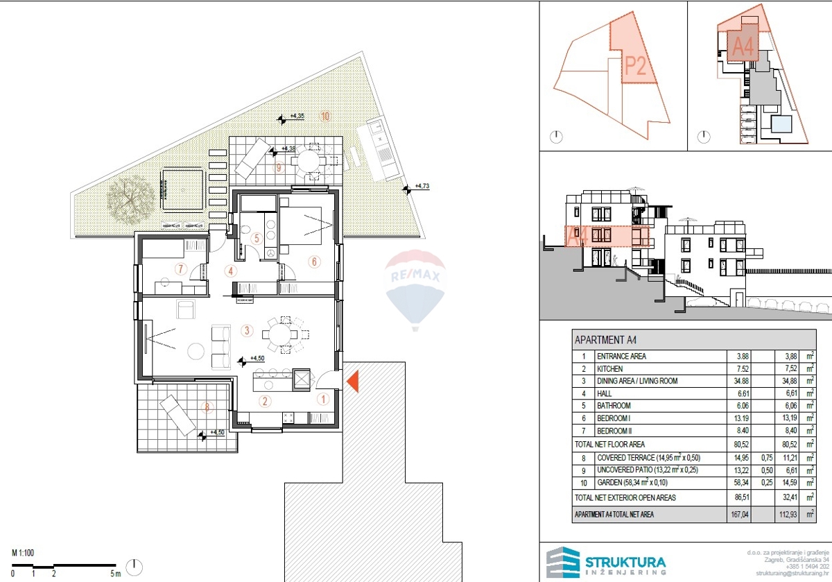 Ottimo appartamento con due camere da letto con giardino e vista mare (A4) - Primošten