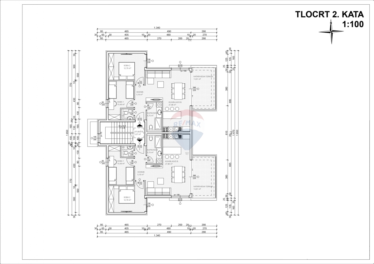 Nuovo edificio-appartamento 78,1 m2 piano terra - Rogoznica