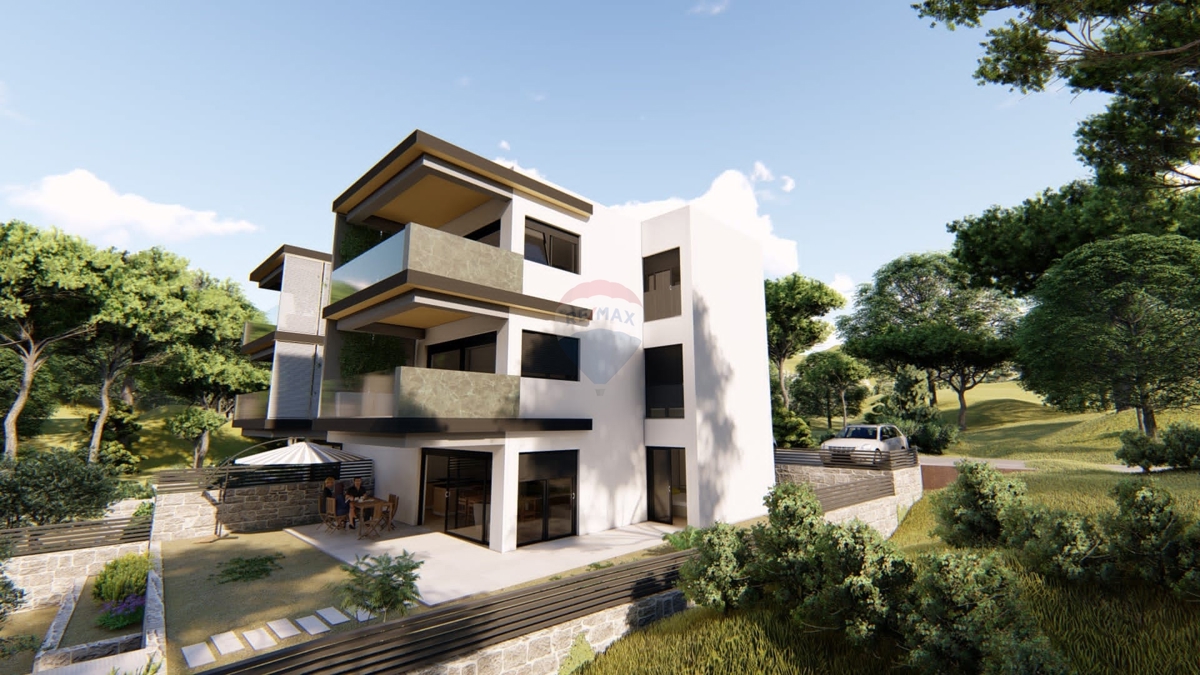 Appartamento di nuova costruzione 75,6m2, 1° piano-Rogoznica