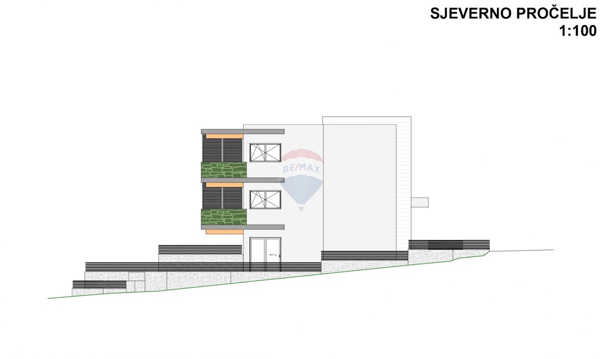 Appartamento di nuova costruzione 70,42m2, 1° piano-Rogoznica