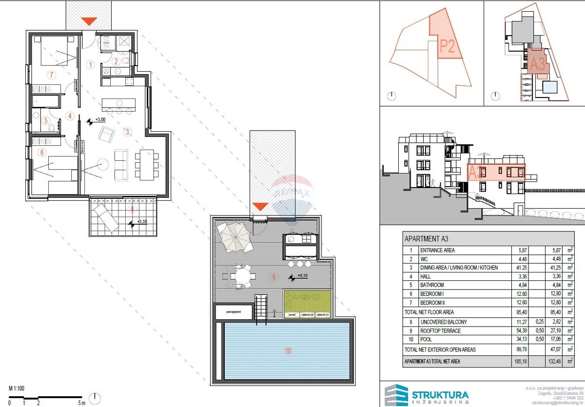 Appartamento di lusso con terrazza sul tetto e piscina (A3) – Primošten