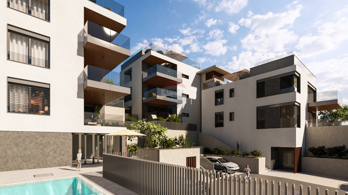 Appartamento di lusso con terrazza sul tetto e piscina (A3) – Primošten