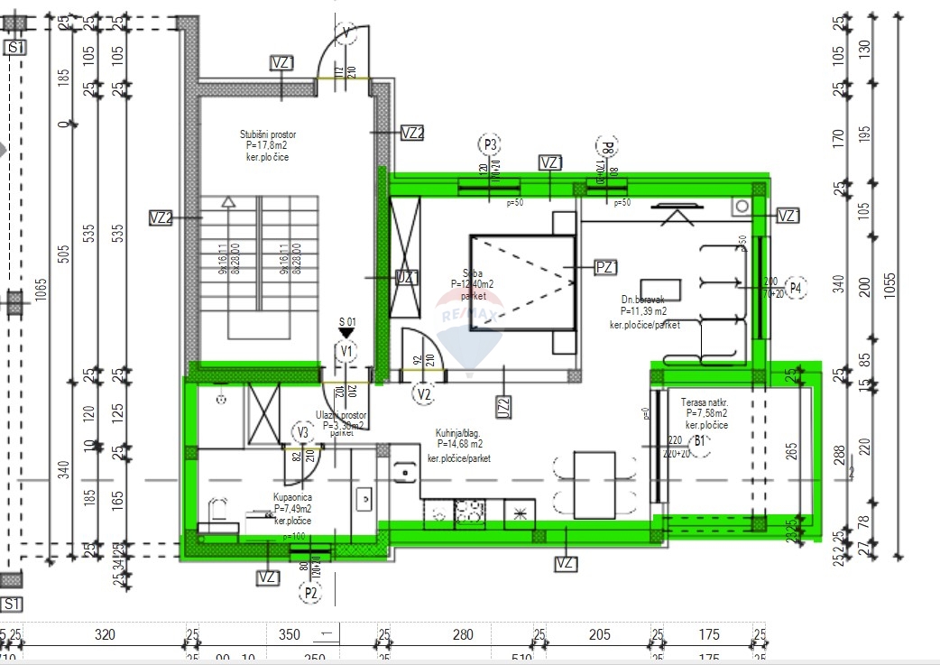 Appartamento Brodarica, Šibenik - Okolica, 56,84m2
