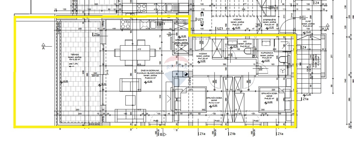 Appartamento Žaborić, Šibenik - Okolica, 73,73m2