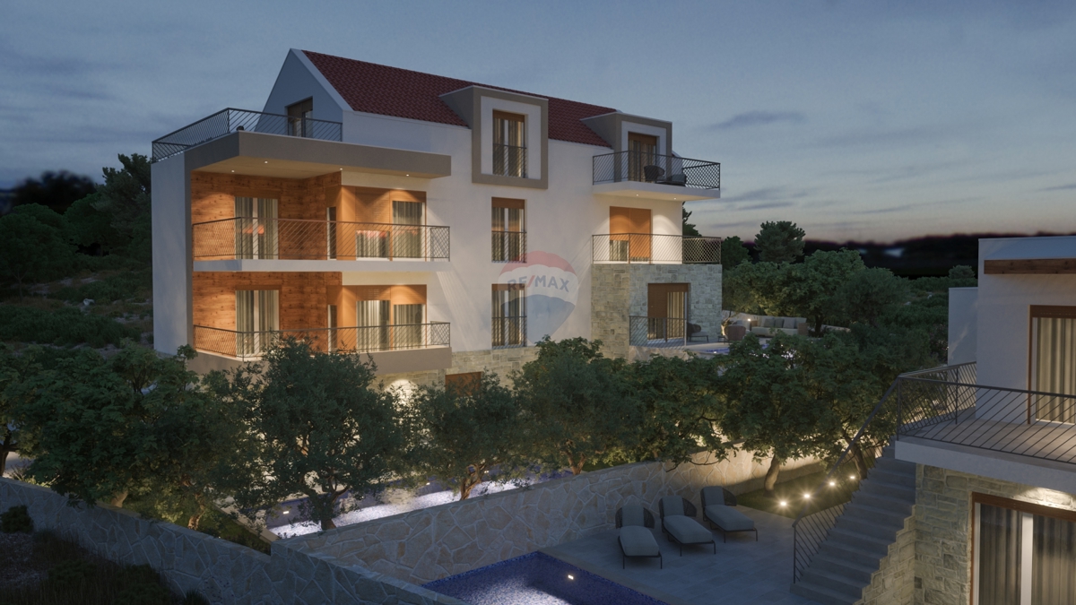 Appartamento di lusso 63,6 m2, 1° piano - Stivašnica, Rogoznica