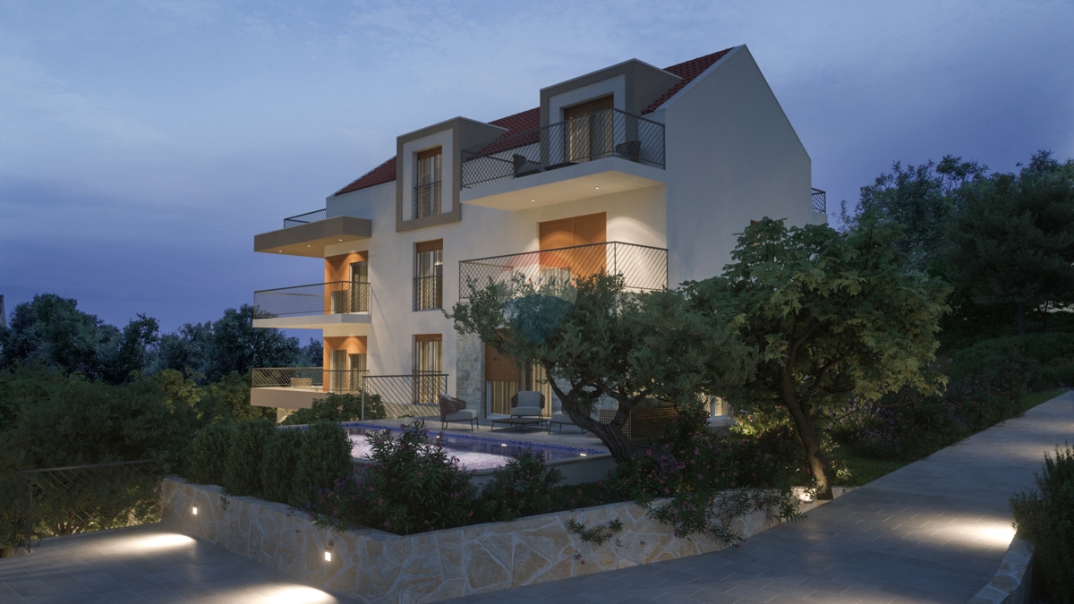 Appartamento di lusso 63,6 m2, 1° piano - Stivašnica, Rogoznica