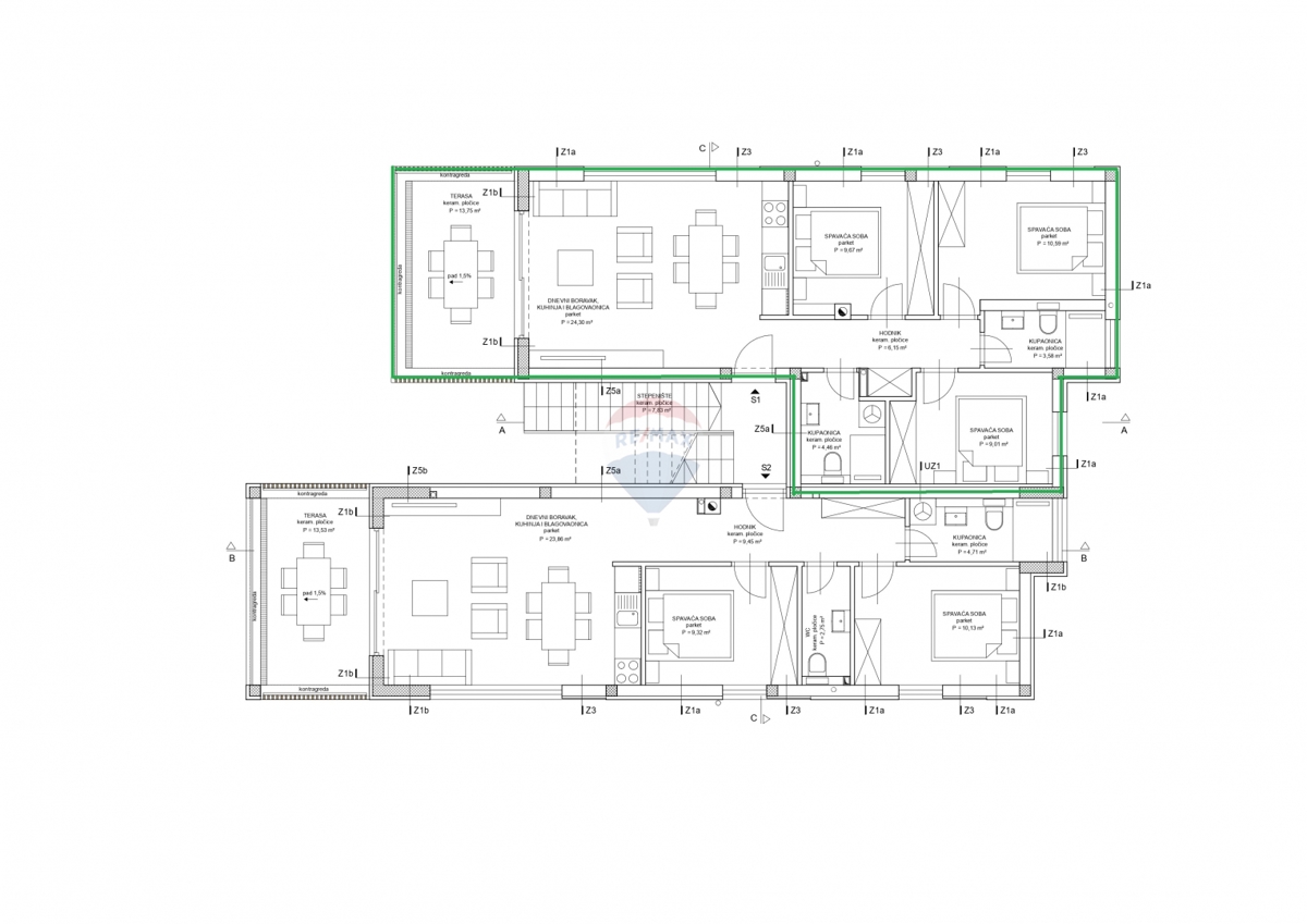 Appartamento Brodarica, Šibenik - Okolica, 70,37m2