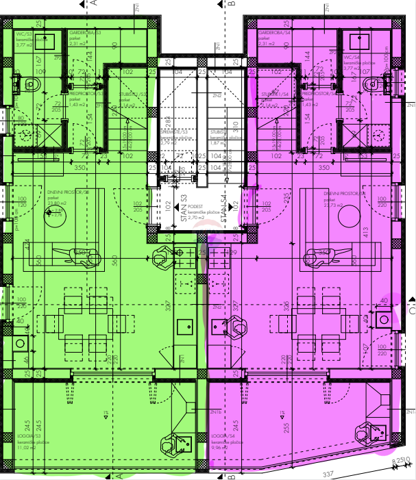 Appartamento Tisno, 95m2