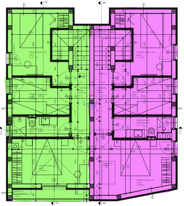 Appartamento Tisno, 95m2