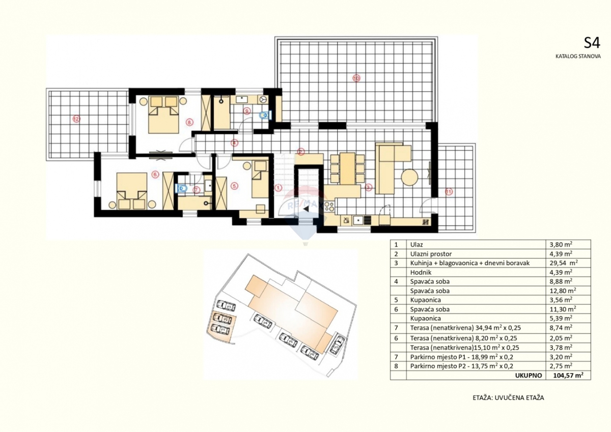 Appartamento Murter, 104,57m2