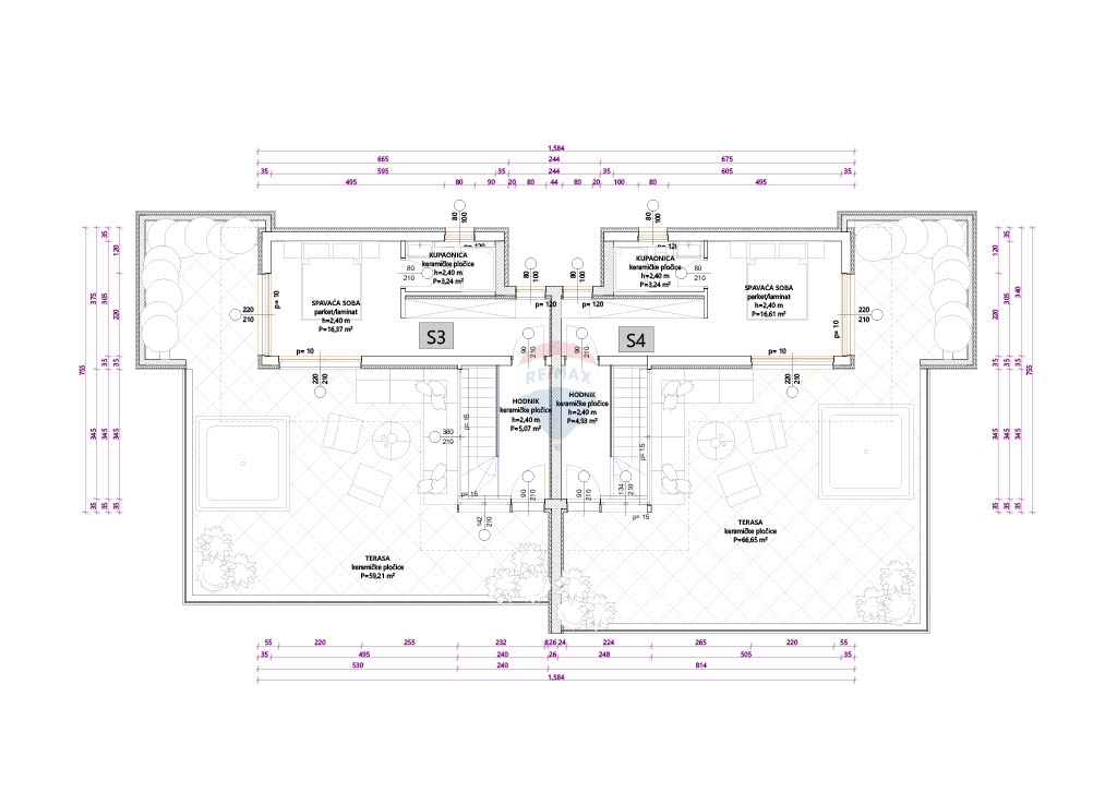 Appartamento Vodice, 113m2