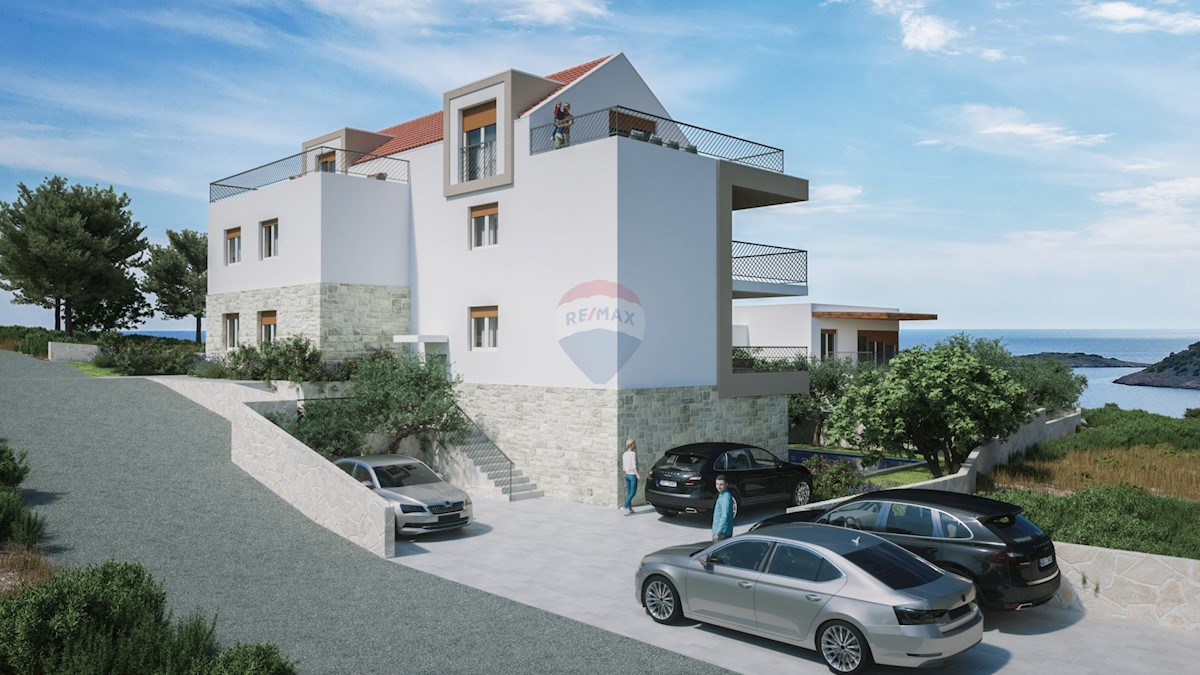 Appartamento di lusso 72,6 m2, 1° piano - Stivašnica, Rogoznica