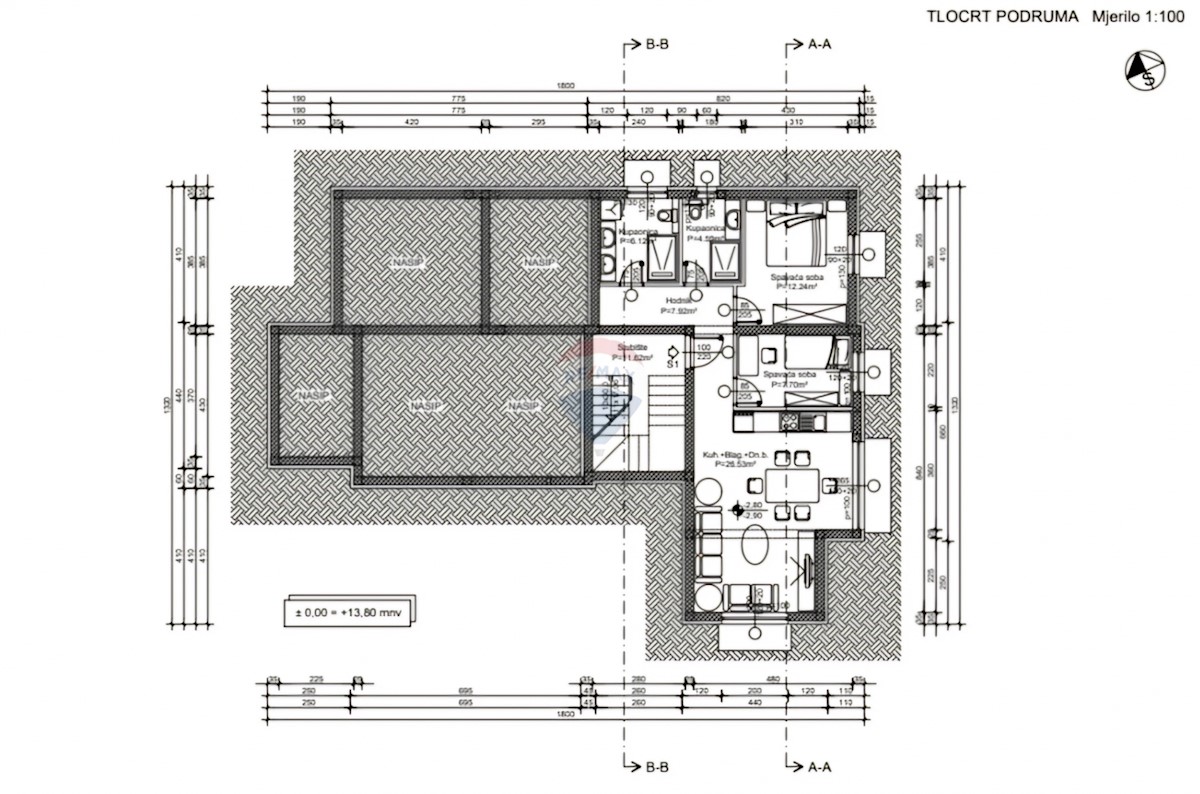 Appartamento Rogoznica, 77,02m2