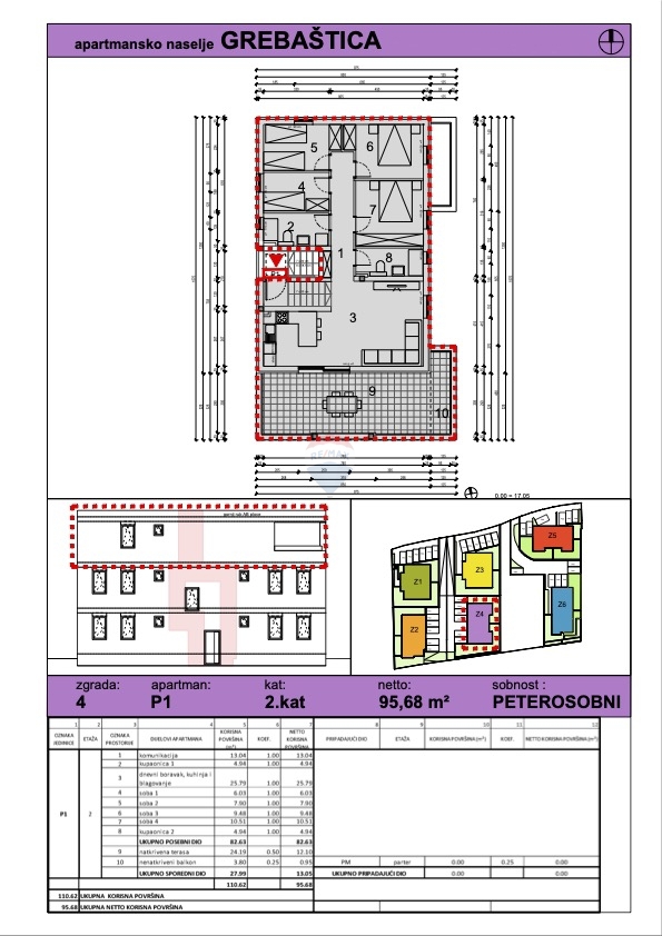Appartamento Grebaštica, Šibenik - Okolica, 104,44m2