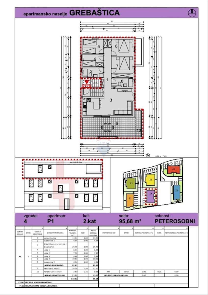 Appartamento Grebaštica, Šibenik - Okolica, 104,44m2