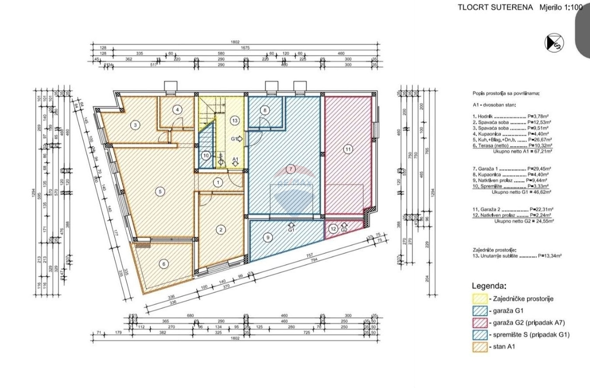 Appartamento Primošten, 33,85m2
