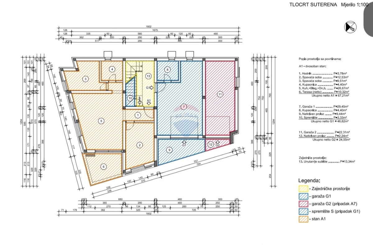 Appartamento Primošten, 33,85m2