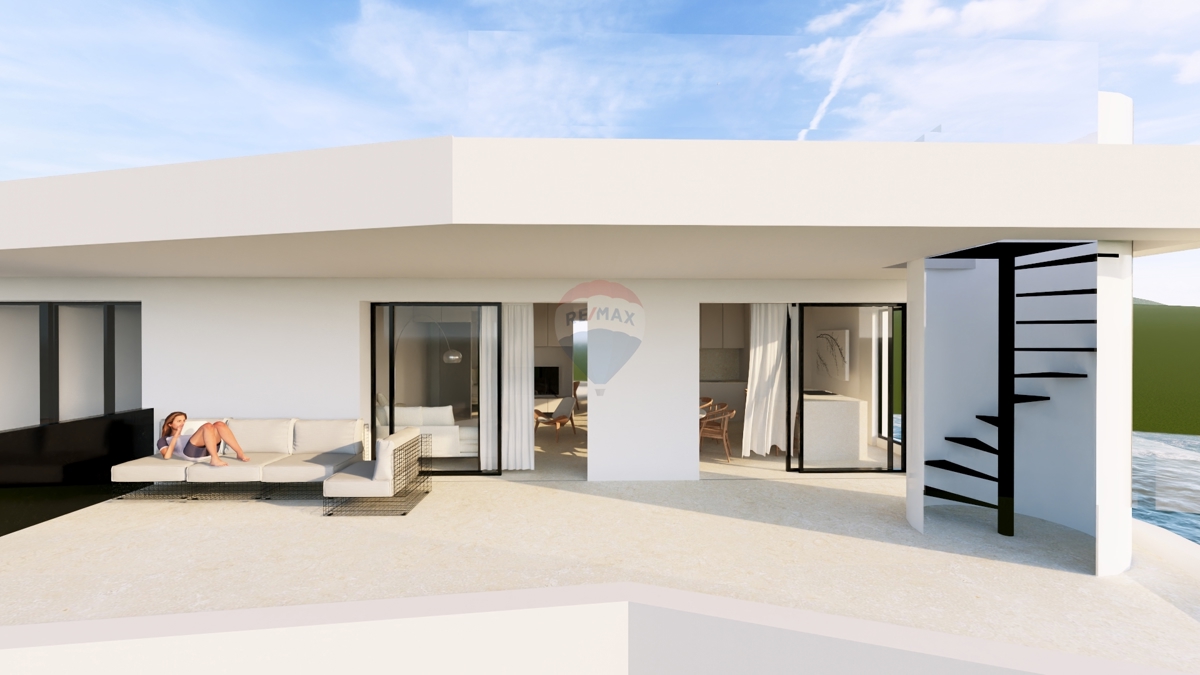 Attico di lusso con splendida vista e terrazza sul tetto, nuova costruzione (D2)- Primošten