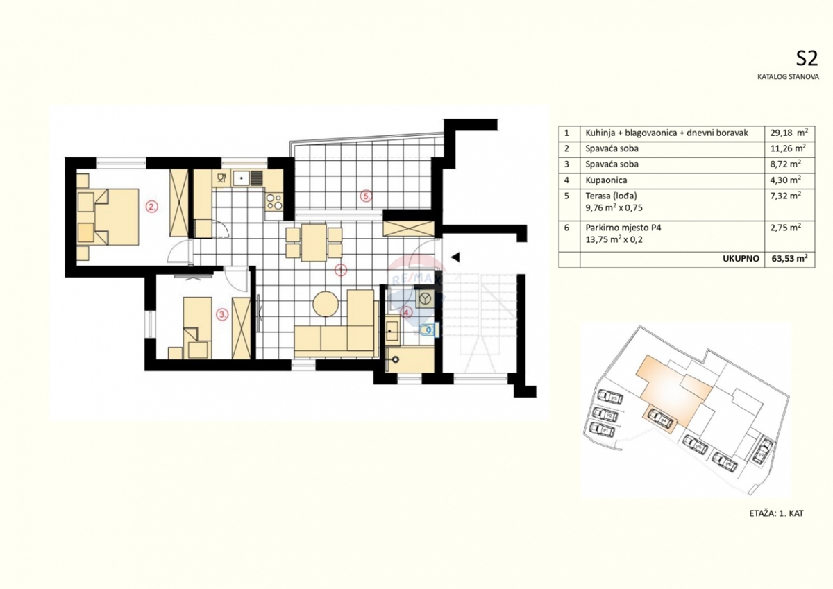Appartamento Murter, 63,53m2