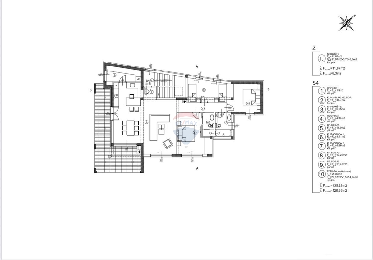 Appartamento Brodarica, Šibenik - Okolica, 135,28m2