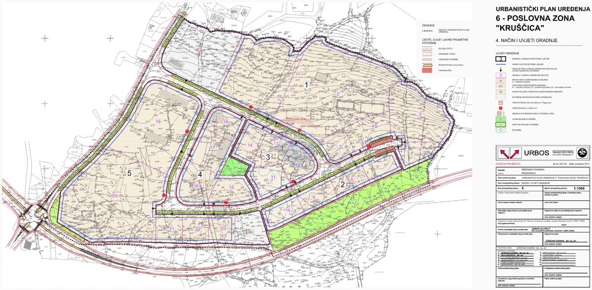 Terreno in zona commerciale, 4128 m2 - Rogoznica
