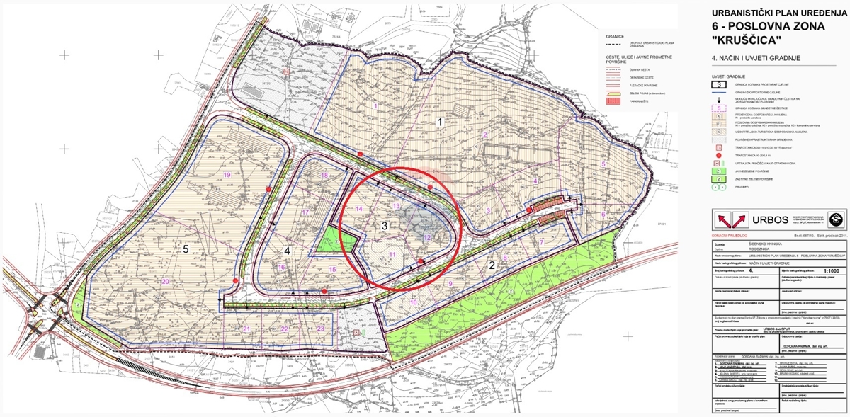 Terreno in zona commerciale, 4128 m2 - Rogoznica